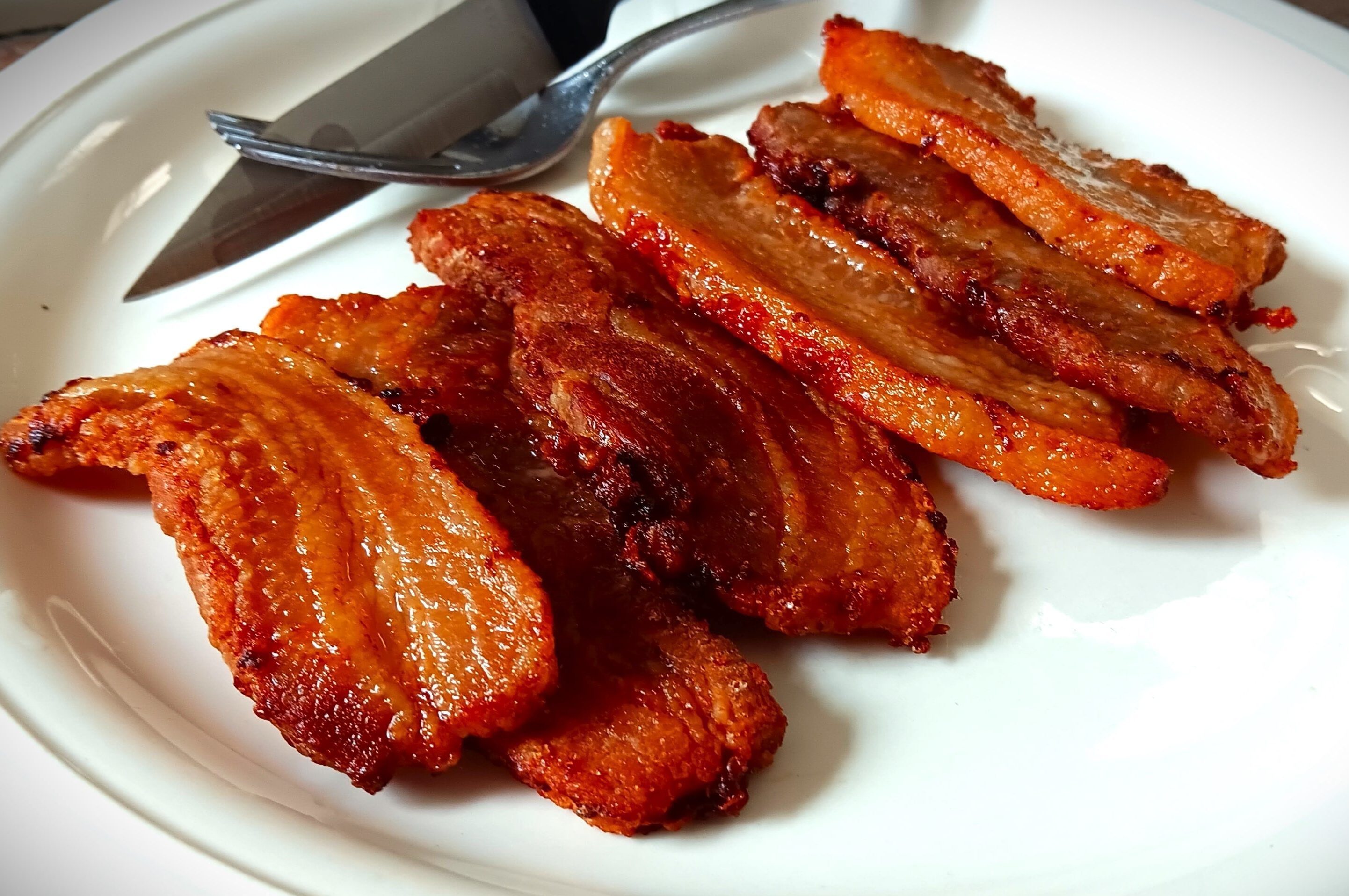 fried pork belly slices / photo by Nicole Adams